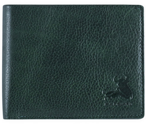 RFID Bifold Leather Wallet for Men with Flip Up ID