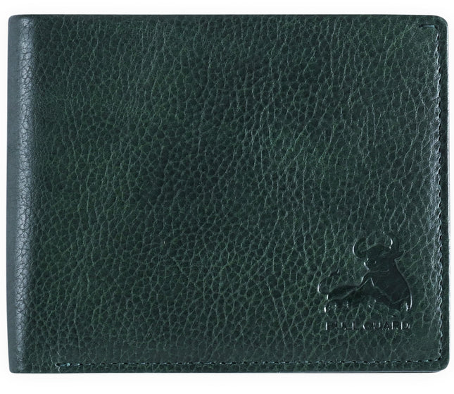 RFID Bifold Leather Wallet for Men with Flip Up ID