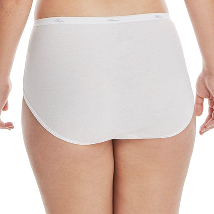Hanes Women’s Cotton Brief Panties Multi-Packs - white - 6