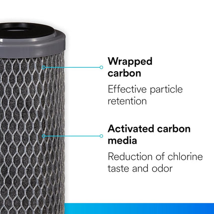 Filtrete de capacidad estándar, filtro de repuesto de carbón, tipo sumidero (sedimentos, CTO), paquete de 2, gris