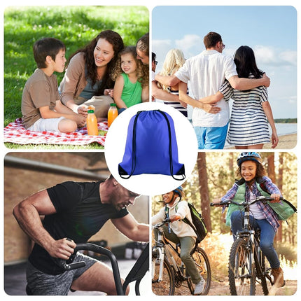 KUUQA 20 Pcs Drawstring Backpack String Sport Bag Sack Cinch Gym Backpack Bulk for School Gym Sport Traveling