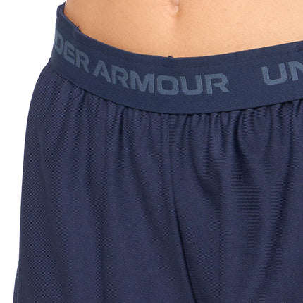 Under Armour Shorts Tech Play Up para mujer, (410) Midnight Navy / / Downpour Gray, S