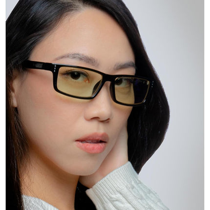 GUNNAR - Premium Gaming and Computer Glasses - Blocks 65% Blue Light - Riot, Espresso, Amber Tint