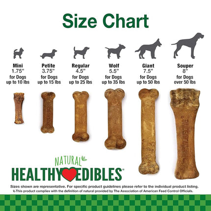 Nylabone Healthy Edibles Roast Beef Flavor Chew Treats for Dog 8 Count Roast Beef X-Small/Petite