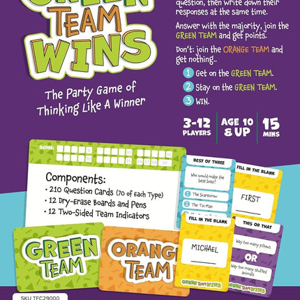25th Century Games Green Team Wins Board Games