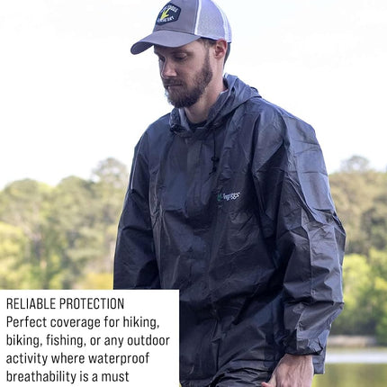 FROGG TOGGS Men's Ultra-Lite2 Waterproof Breathable Rain Suit, Carbon, S