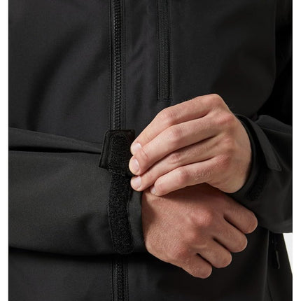 Helly Hansen Men's Crew Hooded Jacket 2.0, Black, M