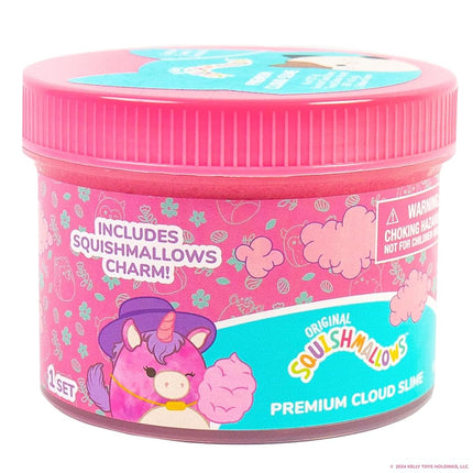 Original Squishmallows Lola The Unicorn Premium Scented Slime, Cotton Candy Scented, 2 Fun Add Ins, Pre-Made Slime for Kids, Great 6 Year Old Toys, Super Soft Squishy Toy, 8 oz.