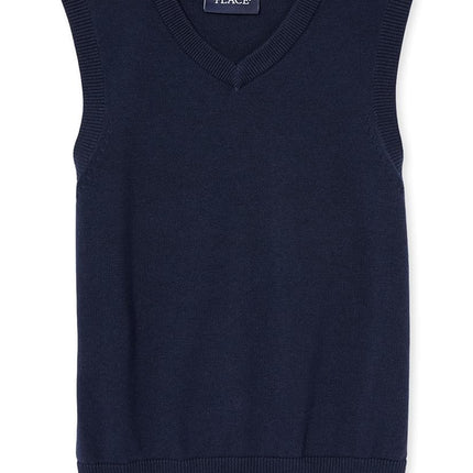 The Children's Place Gilet en tricot col V garçon, Tidal, XXL