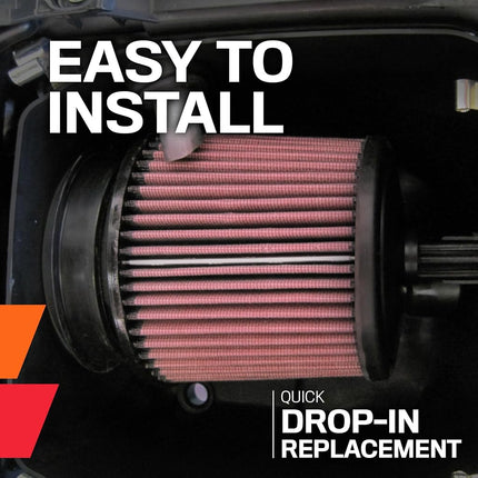 K&N High-Flow Original Lifetime Engine Air Filter: Increase Power & Accerlation, Washable, Premium: Compatible with 2020-2025 KAWASAKI: (See Product Description For Select Models), KA-1020
