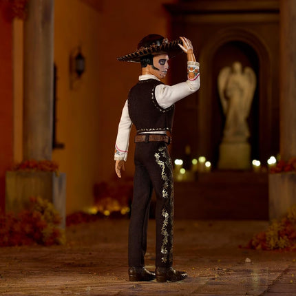 Barbie Signature Ken Doll, Día De Muertos 2025 Collectible with Cream Shirt, Black Vest and Trousers, Sombrero and Calavera Face Paint, JBJ06