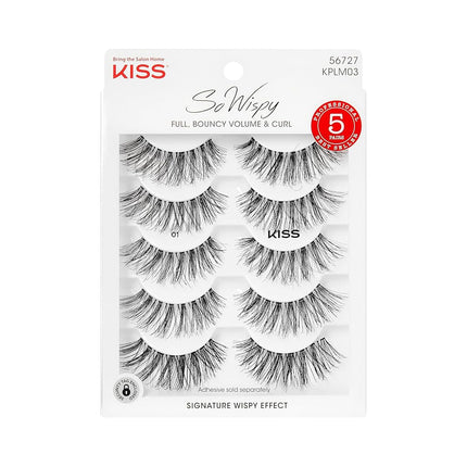 KISS So Wispy, False Eyelashes, 'Style #01', 14 mm