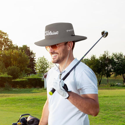 Titleist Tour Aussie Golf Hat, White/Black, One Size Fits All