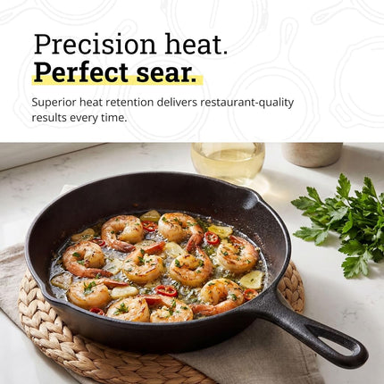 Lodge L5SK3 8 Inch Cast Iron Skillet, Black