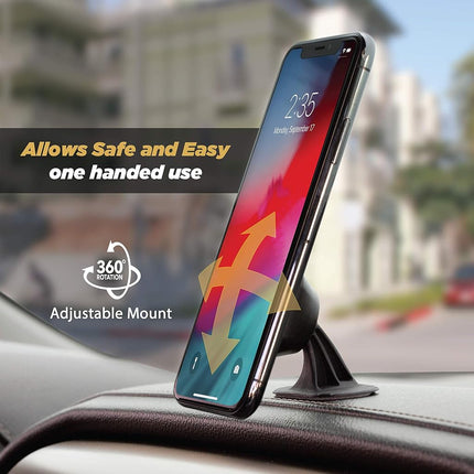 Scosche MMD-2PKXCES0 MagicMount Select Universal Magnetic Phone, GPS Horizontal Dashboard Phone Holder for Car, Home or Office, Black (Pack of 2)