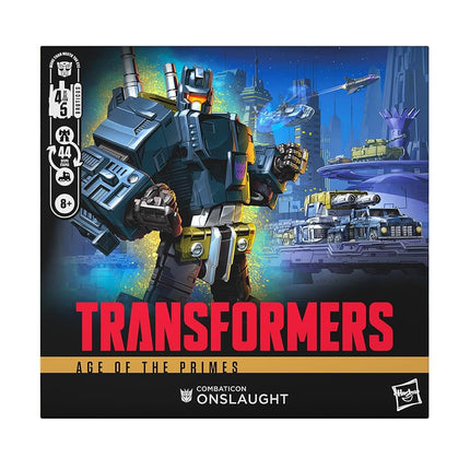 Transformers Age of the Primes Combaticon Onslaught, Commander Class 6.75-Inch Converting Action Figure, Robot Toys for Ages 8+