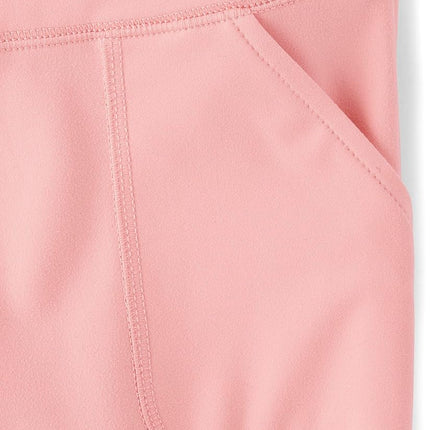 The Children's Place Girls' Knit Active Sweatpants, Fuzzy Pink, Medium