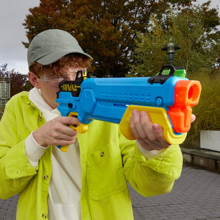 Nerf Rival Forerunner XXIII-1200 Blaster, 12-Round Capacity, 12 Accu-Rounds, Most Accurate Rival System, Adjustable Sight