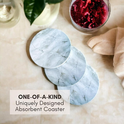 Abstract Marble Coasters with Holder Set of 6, Coffee Table Decor, Coasters for Drinks, Coasters for Coffee Table, Coaster Set, Marble Coasters, Drink Coasters, Stone Coasters for Drinks Absorbent