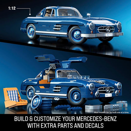 Mattel Brick Shop Hot Wheels Mercedes-Benz 300 SL Building Toy Kit