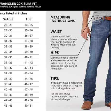 Wrangler Men's 20x No. 42 Vintage Boot Cut Jean, Glasgow, 36W x 32L