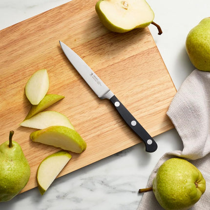 HENCKELS Classic Razor-Sharp 4-inch Paring Knife, German Engineered Informed by 100+ Years of Mastery, Stainless Steel