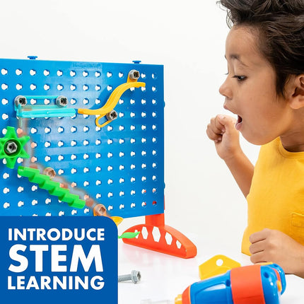 Learning Resources Design & Drill Marble Maze, Fine Motor Skills Construction Toy Marble Run