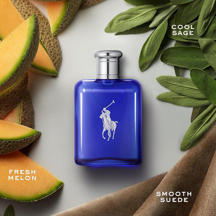 Ralph Lauren Polo Blue Eau de Toilette - Citrus, Sage & Suede Cologne 75ml