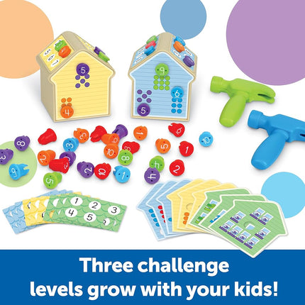 Learning Resources Number Nails Activity Set, Ages 4+, Maths Games For Kids, Preschool Games, 102 Pieces