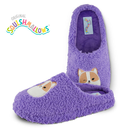 Squishmallows Kids Slippers and Womens Slippers Gifts for Women Extra Cozy Fuzzy House Slippers Slip On, Purple, 13-14 Little Kid