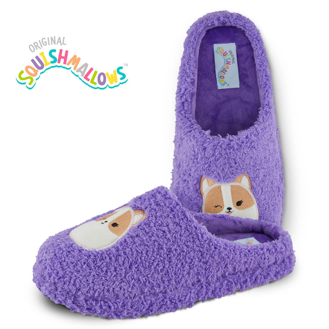 Squishmallows Kids Slippers and Womens Slippers Gifts for Women Extra Cozy Fuzzy House Slippers Slip On, Purple, 8-9
