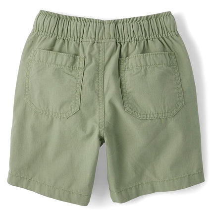 The Children's Place Boys' Cotton Pull on Jogger Shorts, Misty Glen, 12