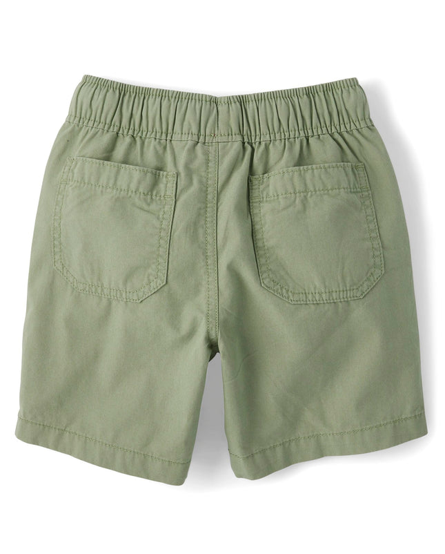 The Children's Place Boys' Cotton Pull on Jogger Shorts, Misty Glen, 12