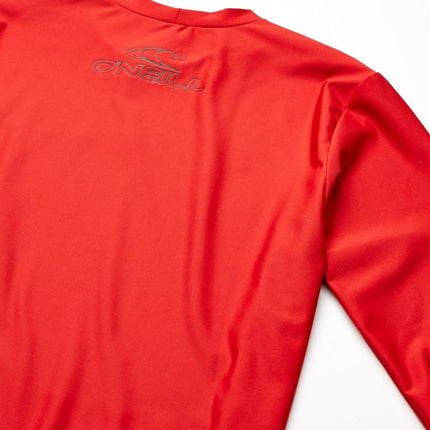 Haut de soleil à manches longues O'Neill Youth Basic Skins 50+, rouge, 8