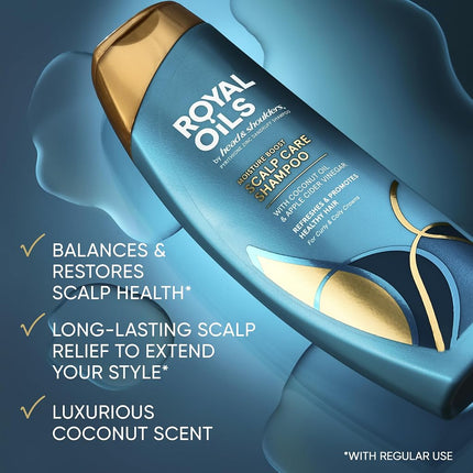 (NEW with Pump) - Head & Shoulders Royal Oils Dandruff Shampoo & Conditioner Set with Coconut Oil and Apple Cider Vinegar, Curly Hair Products, 929ml Each