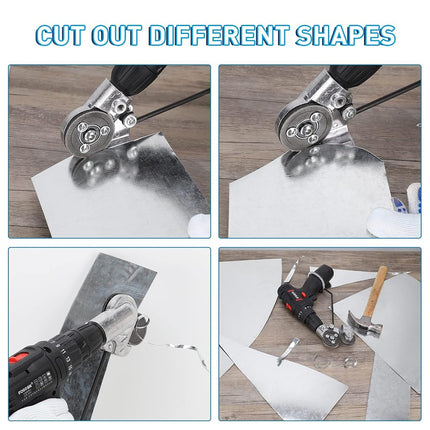 dirnatel Upgraded Electric Drill Plate Cutter Attachment/Adapter