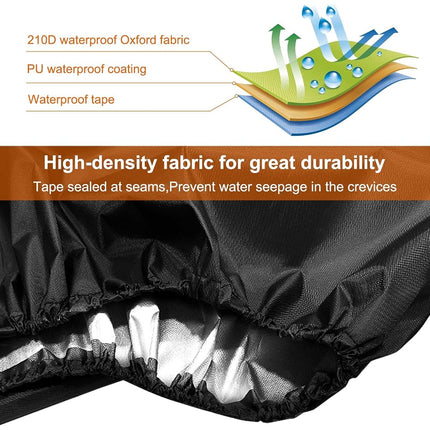 Uranshin Outdoor Stackable Patio Chair Cover Waterproof Outdoor Chair Cover