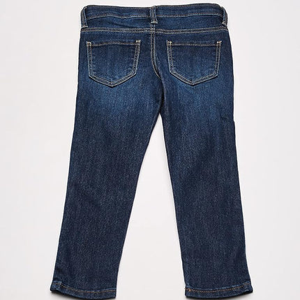 OshKosh B'Gosh Jeans súper ajustados de mezclilla para niña, azul marino, 12