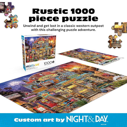 Buffalo Games - Wild West Trading Post - 1000 Piece Jigsaw Puzzle for Adults Challenging Puzzle Perfect for Game Nights - Finished Size 26.75 x 19.75