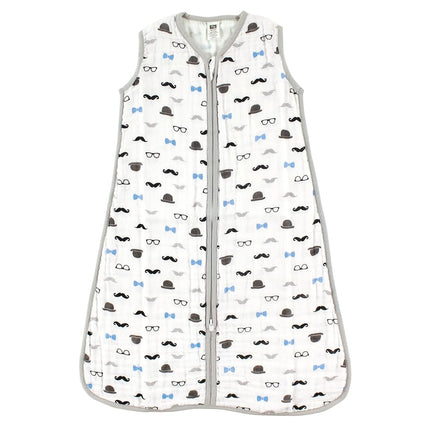 Hudson Baby Gigoteuse sans manches en mousseline de coton pour bébé unisexe, collection Perfect Gentlemen, 18-24 mois