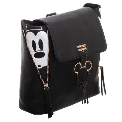 Bioworld Disney Mickey Mouse Mini Sac à dos, Noir, Blanc, Taille unique, Moderne