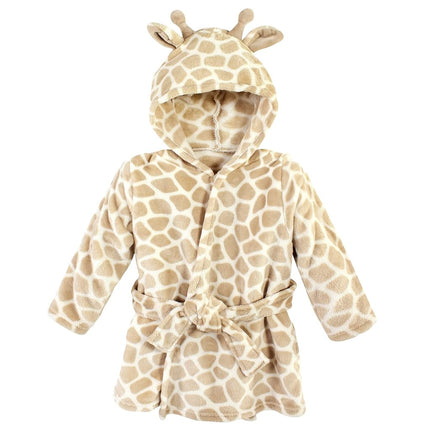 Hudson Baby Unisex Baby baby-girls baby-boys Plush Pool and Beach Robe Cover-ups, Giraffe, 6-12 Months