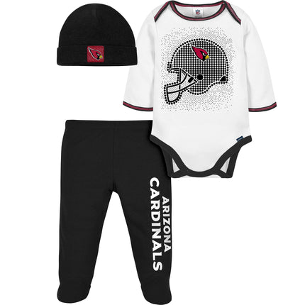 Gerber NFL Baby Boys' 3Pc Bodysuit, Footed Pant, &