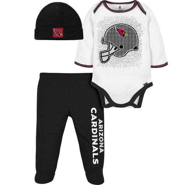 Gerber NFL Baby Boys' 3Pc Bodysuit, Footed Pant, &