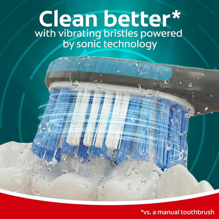 Colgate 360 Floss Tip Sonic Power Toothbrush, Soft, 2 Count