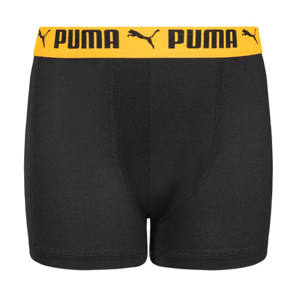 PUMA Boys' 5 Pack Performance Boxer Briefs, Black/Bright, M