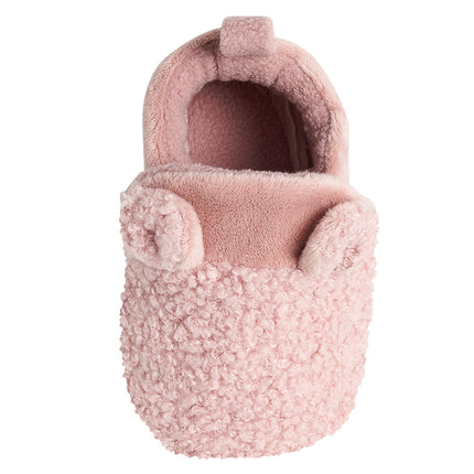 Botines Gerber para Bebé, Forro Polar, Antideslizantes, Orejas Rosas, 0-3 Meses, Unisex