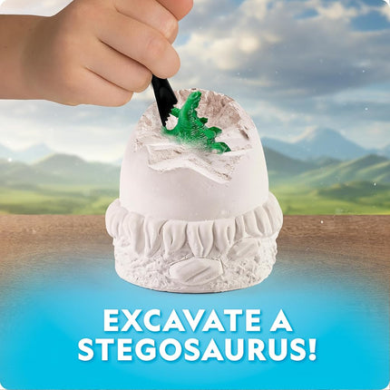 National Geographic Giant Dinosaur Egg Activity Kit – 15+ Dino Crafts, Painting Cars, Clay Models, Dig Brick, Stickers & Learning Guide, Easter Basket Stuffers, Dinosaur Science Toy for Boys & Girls