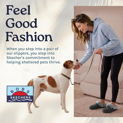 Skechers Women's Keepsakes Ice Angel Slipper, Grey, 5.5 UK Wide