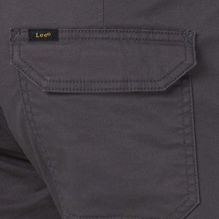 Lee Men's Performance Series Extreme Comfort Twill Straight Fit Cargo Pant, Charcoal, 33W x 34L